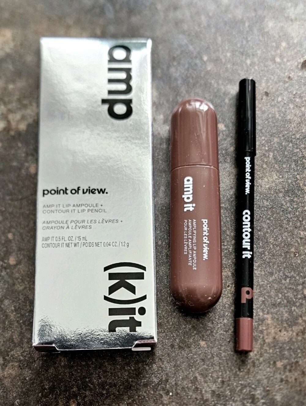 Point Of View POV TOASTED MARSHMALLOW/CHARRED CIDER Amp Lip Kit NIB!